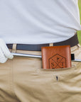 Custom Engraved Leatherette A7 Small Pocket Notebook/ Golf Scorecard Holder