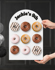 Custom 3D Acrylic Donuts Arch Wall Stand, Personalised Name Date Candy Bar Display, Donuts Holder, Wedding Table Decor, Birthday, Party Sign