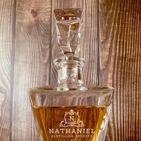 Personalised 950ml Whiskey Decanter | Custom  Engraved Vintage Whisky Carafe, Housewarming, Birthday, Groomsmen, Barware, Gifts for Him/Dad