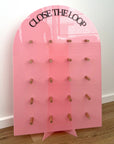 Customised 3D Acrylic Donuts Arch Wall Stand Display