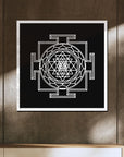 Custom 3D Double Acrylic Mandala Sri Yantra Wall Art Square Plaque Sacred Geometry Hanging Sign Meditation Spiritual Decor Housewarming Gift