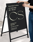 A-Frame Sign & Custom Print Corflute Inserts, Poster Footpath Sign, Real Estate, Outdoor Sidewalk Advertising Board, Cafe, Business Signage