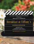 Custom UV Print Acrylic Clapperboard Cinefilm Table Number Sign, Personalised Wedding Movie Name Signage, Hollywood Cinema Party Event Decor