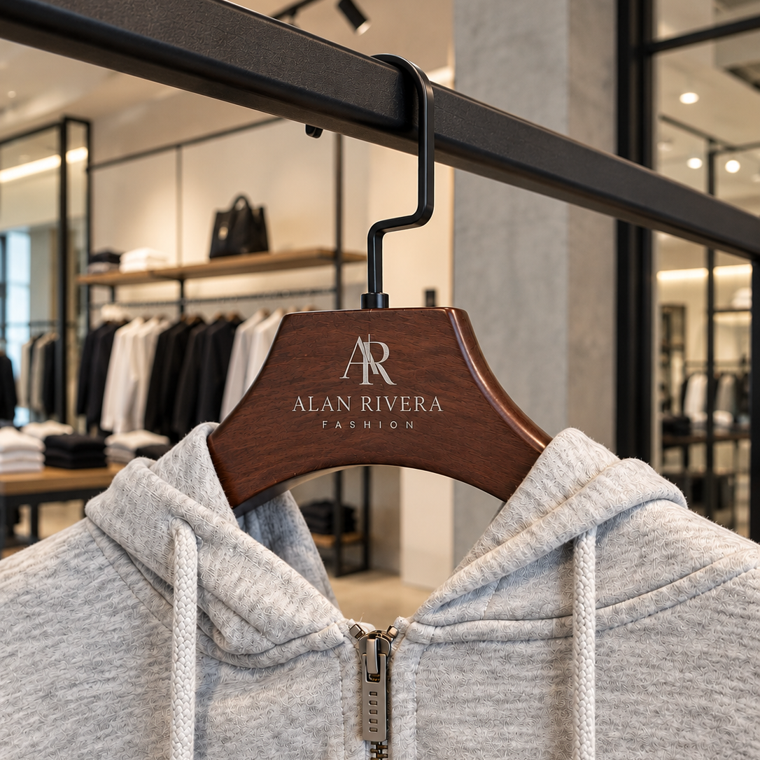 Custom Deluxe Square Wide Shoulder Wood Hanger Rotatable Hook, Personalised Logo Commercial Heavy Hangers, Wedding Groomsman Bridesmaid Gift