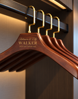 Custom Deluxe Square Wide Shoulder Wood Hanger Rotatable Hook, Personalised Logo Commercial Heavy Hangers, Wedding Groomsman Bridesmaid Gift