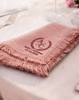 Custom Embroidered Classic Table Placemat, Personalised Guest Name Place Mats Embroidery, Wedding Decor, Kitchen, Dining, Housewarming Gift