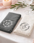 Custom Embroidered Classic Table Placemat, Personalised Guest Name Place Mats Embroidery, Wedding Decor, Kitchen, Dining, Housewarming Gift