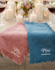Custom Embroidered Classic Table Placemat, Personalised Guest Name Place Mats Embroidery, Wedding Decor, Kitchen, Dining, Housewarming Gift