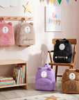 Custom Embroidered Kids Bear Backpack, Personalised Name Zipper Toddler Kindergarten School Bag, First Birthday Gift, Baby Baptism Keepsake