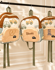 Custom Embroidered Kids Boy & Girl Backpack, Personalised Name Zipper Toddler Kindergarten School Bag, Baby Birthday Gift, Baptism Keepsake