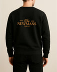 Custom Embroidered Unisex Black Sweatshirt, Personalised Pet, Couple, Family Portrait Jumper, Unisex Oversized Crewneck Name Embroidery Gift