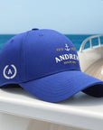 Custom Embroidered Unisex Captain Cap, Personalised Adjustable Nautical Sailing Hat, Travel Boat Yachting Crew Wedding Party Favor Xmas Gift