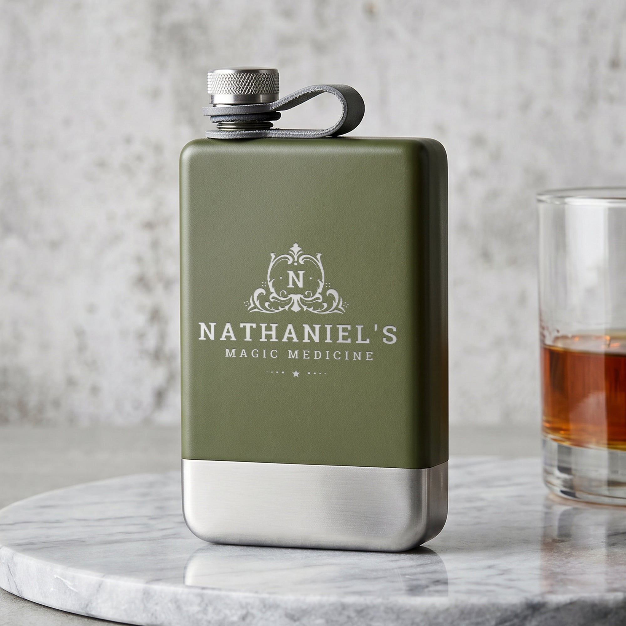 Custom Engraved 9oz Stainless Steel Pocket Hip Flask, Personalised Wedding, Groomsmen, Dad Birthday Keepsake, Logo Christmas Corporate Gift
