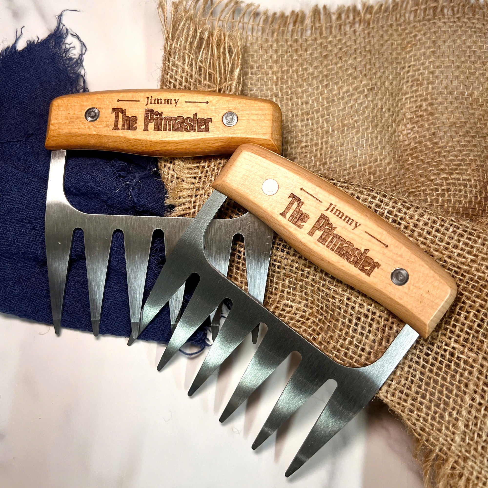 Custom Engraved BBQ Meat Claw Shredders, Personalised Grill Tool Set, Outdoor Barbecue Lover, Dad Birthday, Groomsman Housewarming Xmas Gift