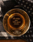 Custom Engraved Bottom Whiskey Sleek Round Glass, Personalised Scotch Tumbler, Housewarming, Wedding Groomsman, Dad, Barware Corporate Gifts