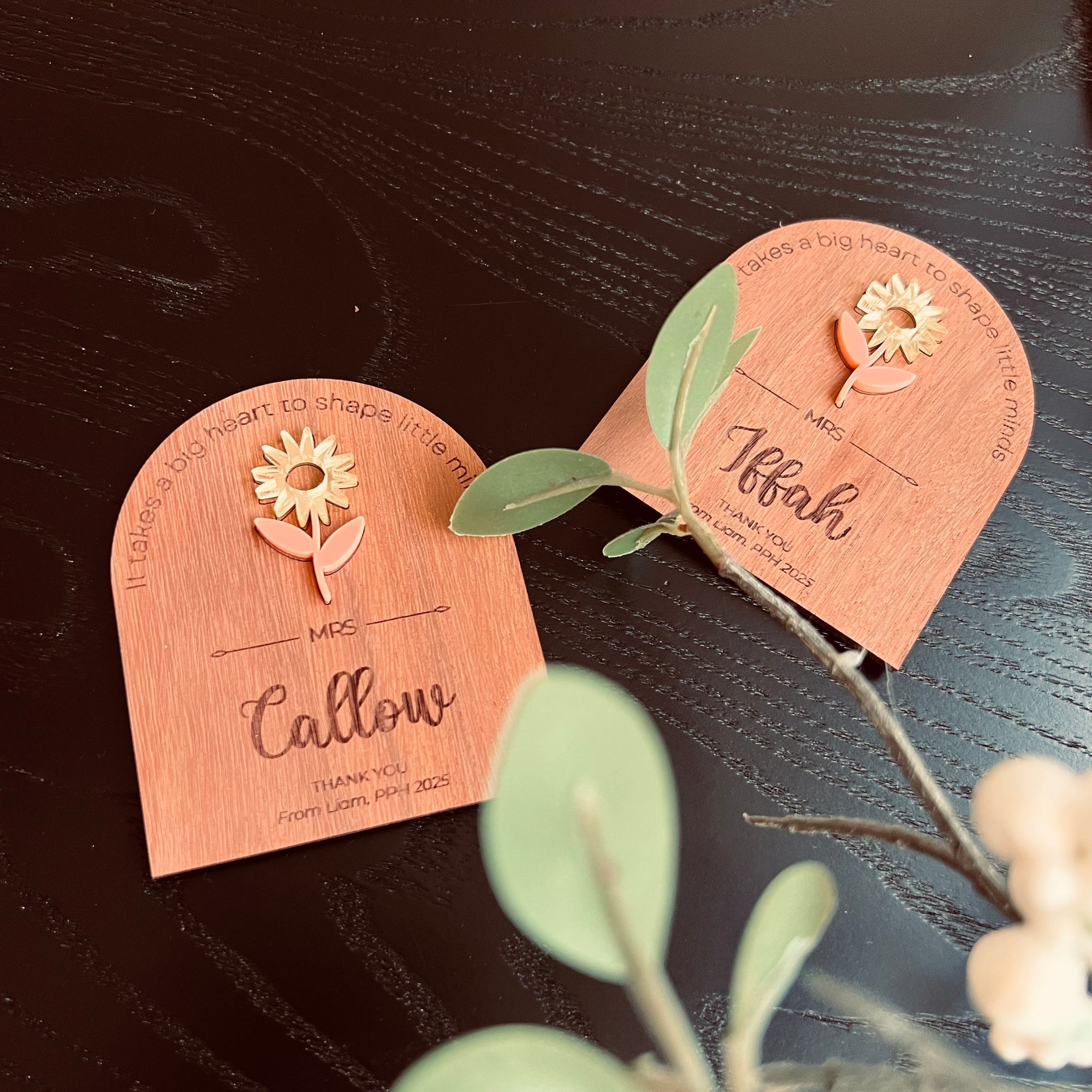 , Custom Engraved Thank You, Appreciation Teacher Gift, End of Year/ Grad Coach Mentor Keepsake