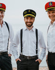 Custom Embroidered Unisex Captain Cap, Personalised Yatch Sailor, Nautical Boat Hat, Bachelor Hens Party, Groomsman, Bridesmaid Wedding Gift