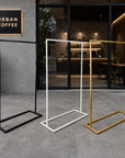 Metal Hanging Strap Swing Frame & Custom Print Aluminum A1 Panel, Outdoor Sidewalk Footpath Retail, Cafe, Restaurant Business Advertise Sign
