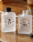 Personalised 50ml Frosted Glass Mini Bottles, Custom Print Cocktai Shot Bonbonniere Party Wedding Favour Groomsmen Bridesmaid Corporate Gift