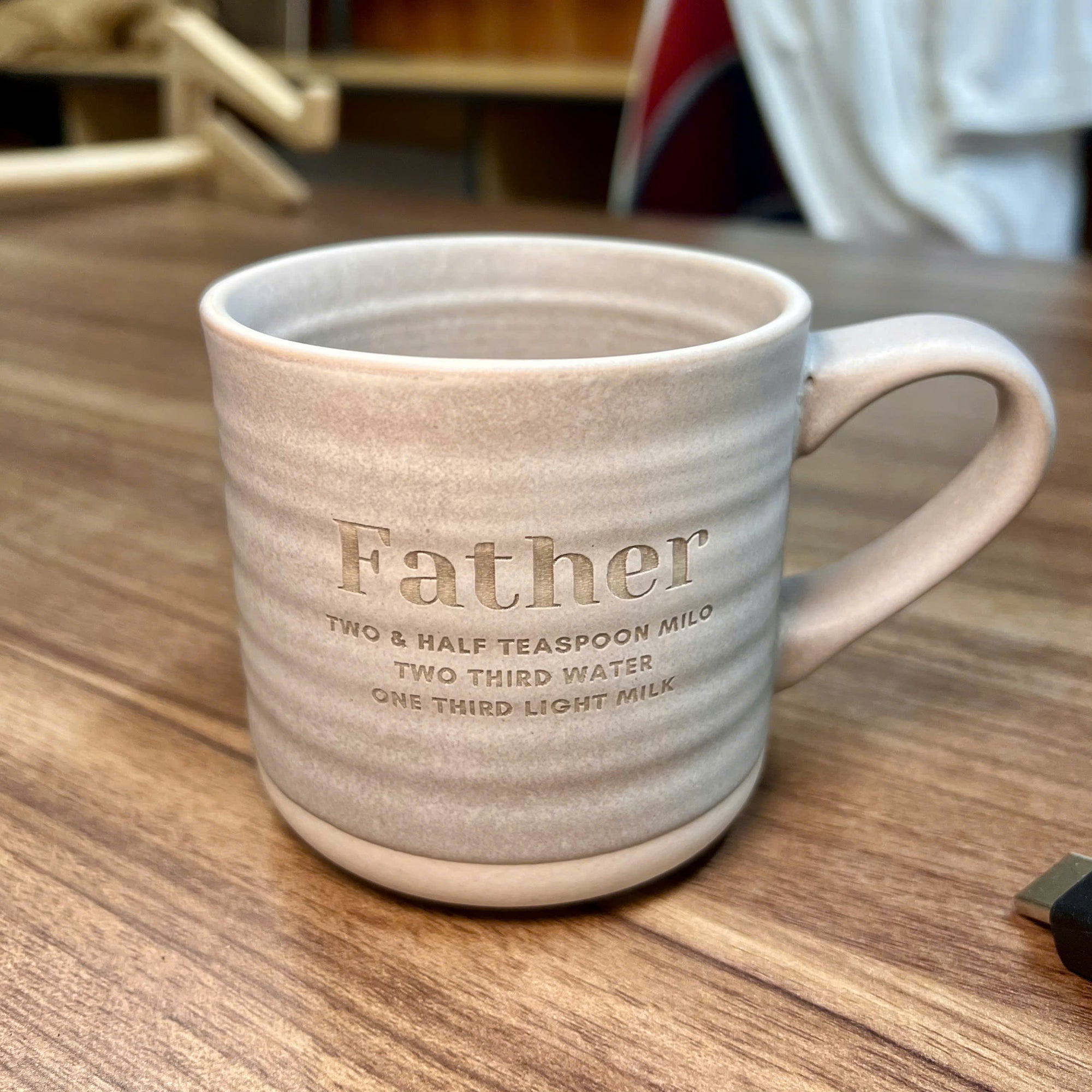 Personalised Ceramic Coffee Mug, Custom Engraved Tea Cup Latte Mug, Porcelain Drinkware Wedding Favour Mum Dad Birthday, Xmas Corporate Gift