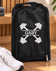 Personalised Embroidered Waterproof Golf/ Gym Shoe Bag, Custom Name Breathable Zippered Travel/ Tennis Sport Sneaker Carry Storage, Dad Gift