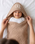 Personalised Embroidery Baby Hooded Bath Towel, Custom Infant Name Blanket, First Birthday, Newborn Shower, Kid Christening New Parents Gift