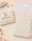Personalised Embroidery Baby Travel Change Mat, Custom Name Infant Foldable Nappy Pad Cover Clutch, Newborn Birthday Shower Christening Gift