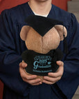Personalised Embroidery Graduation Teddy & Congrats Sign, Custom Cap & Gown Bear, Kid, Preschool/ Year 6/ 12/ University Plush Keepsake Gift