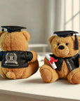 Personalised Embroidery Graduation Teddy, Custom Embroidered Cap & Gown Bear, Kid Preschool/ Year 6/ 12/ University Grad Plush Keepsake Gift