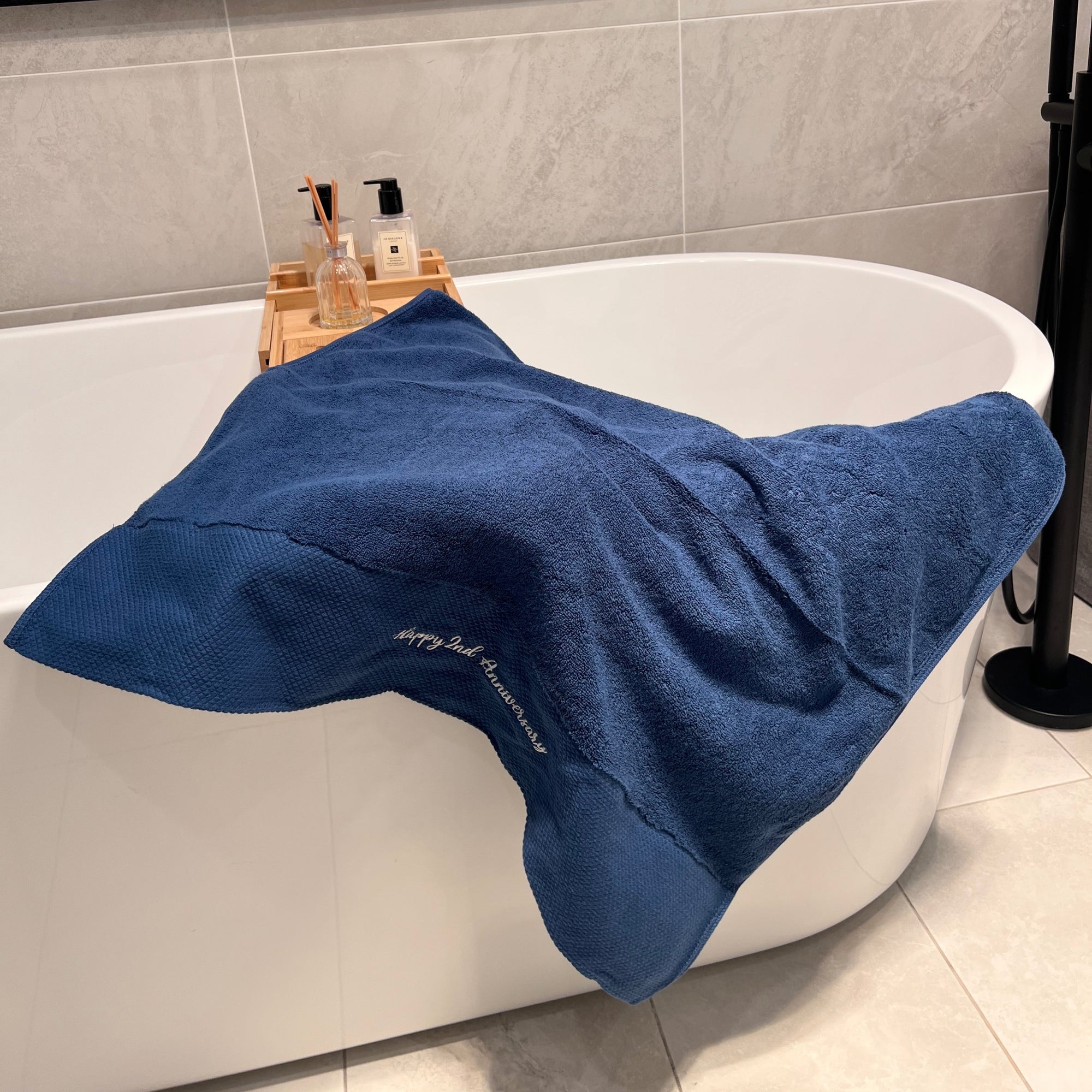 Personalised Embroidery Pattern Bath Towel, Custom Embroidered Name Logo Hotel Hair Salon Spa Towels, Birthday, Housewarming, Corporate Gift
