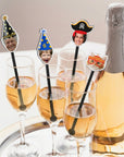 Personalised Face Photo Hat Acrylic Drink Stirrers, Custom Pet Coffee/ Cocktail Sticks Wedding Favours, Birthday, Graduate Party Decors Gift
