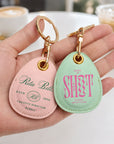 Personalised Logo Key Fob Holder, Custom UV Print Smart Tag Cover, Brand Business NFC Keychain, Digital Card, Social Web Promotion, QR Scan