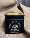 Personalised Matte Black Gold Metal Tin, Custom Engraved Logo Jar, Coffee, Tea Storage, Cookie Lollies Canister, Housewarming, Mom Xmas Gift