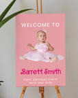 Personalised Photo Birthday & Occasion Party Welcome Corflute Sign, Custom Print Reception Event, Christening Baptism, Bridal Shower Signage