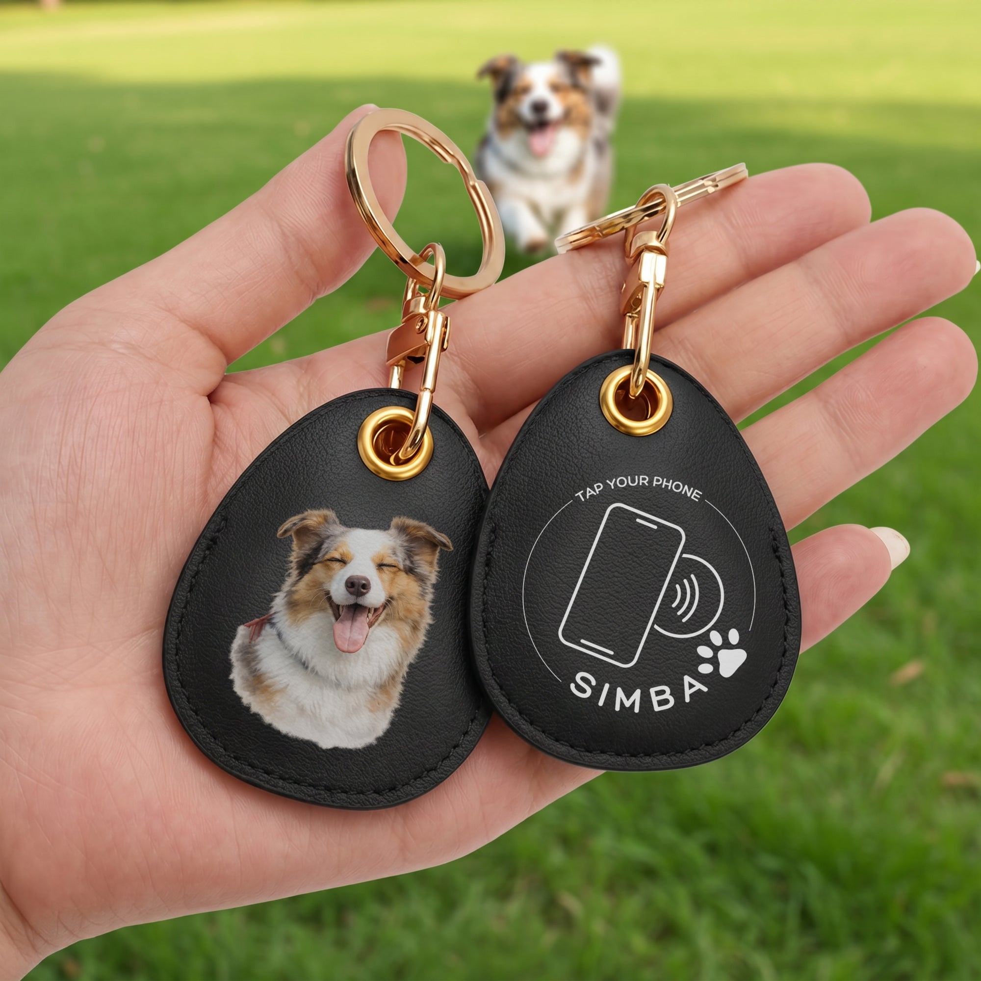 Personalised Photo Pet Apple AirTag Case Holder, Custom Print Dog Collar Smart Tracker Cover, Logo Groomer Veterinary Clinic, Cat Lover Gift