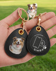 Personalised Photo Pet Apple AirTag Case Holder, Custom Print Dog Collar Smart Tracker Cover, Logo Groomer Veterinary Clinic, Cat Lover Gift