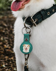 Personalised Photo Pet Apple AirTag Case Holder, Custom Print Dog Collar Smart Tracker Cover, Logo Groomer Veterinary Clinic, Cat Lover Gift
