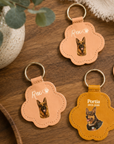 Personalised Photo Pet Fur Holder, Custom UV Dog Hair Memorial Keychain, Logo Groomer Veterinary Paw Key Ring, Cat Lover Gift, Loss Keepsake