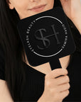 Personalised  UV Print & 3D Raised Business Logo Acrylic Handheld Mirror - Hair Barbershops, Lash Brow, Makeup, Cosmetic Spa, Dental, Beauty
