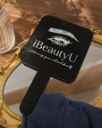 Personalised UV Printed Brand Business Logo Acrylic Handheld Mirror - Hair, Barbershops, Lash Brow, Makeup Cosmetic Spa Dental Beauty Clinic