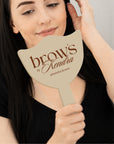 Personalised UV Printed Brand Business Logo Acrylic Handheld Mirror - Hair, Barbershops, Lash Brow, Makeup Cosmetic Spa Dental Beauty Clinic