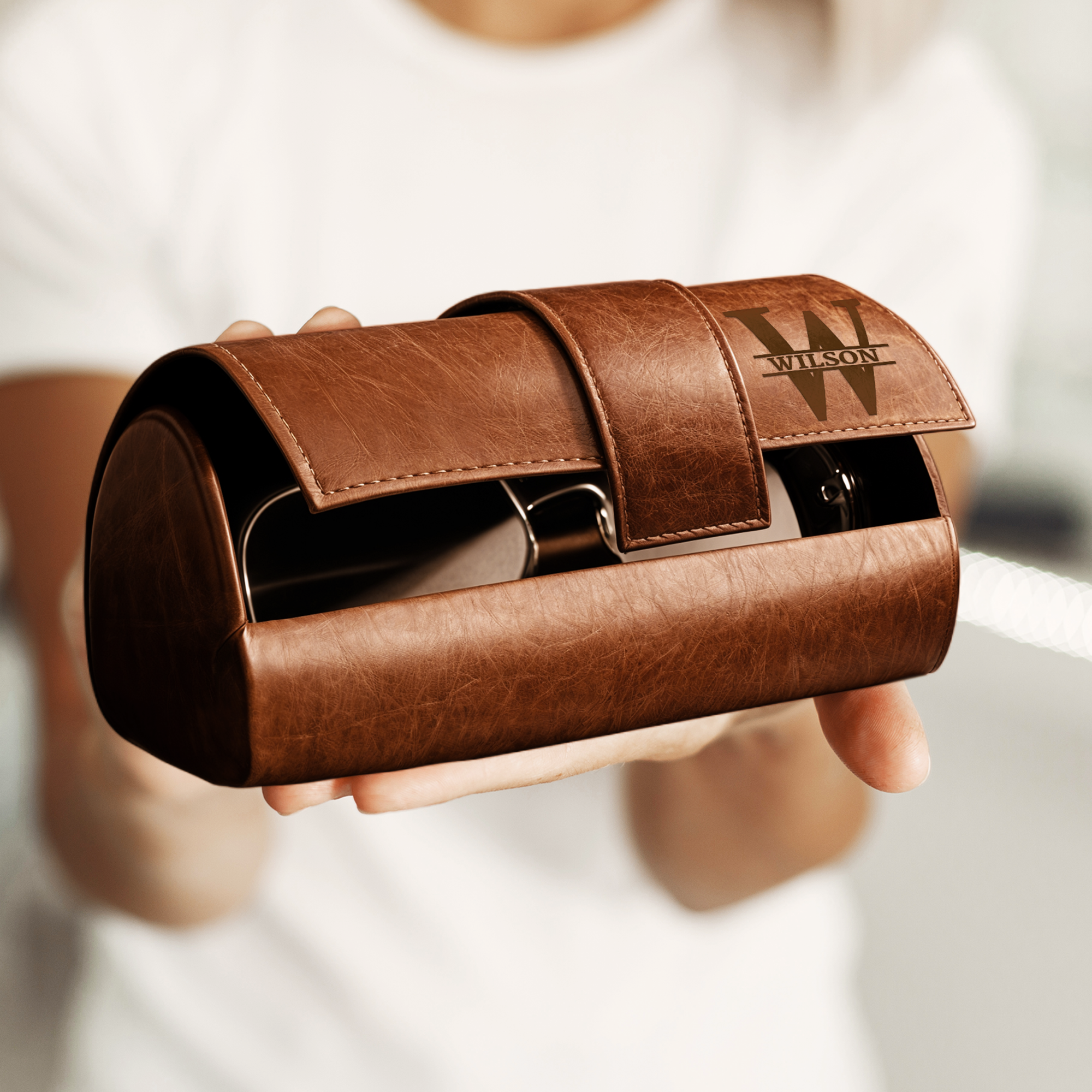 Personalised Unisex Leatherette Sunglasses Case, Custom Engraved Logo Eyeware/ Eyeglasses Box, Groomsman, Mother, Father Birthday, Xmas Gift