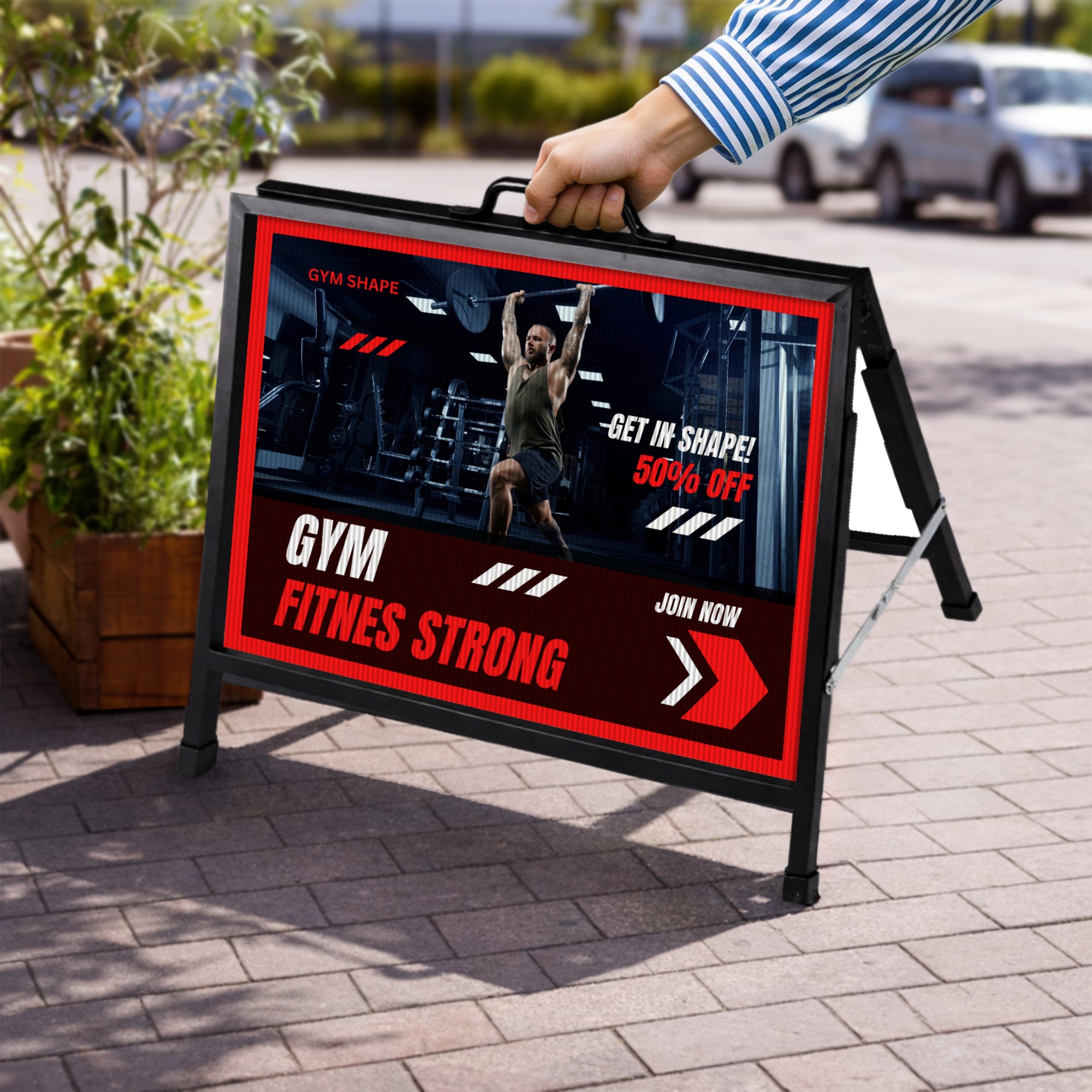 Real Estate A-Frame &amp; Custom Print Corflute Inserts, Outdoor Sidewalk Board, Directional Open Homes Property Inspections Agent Business Sign