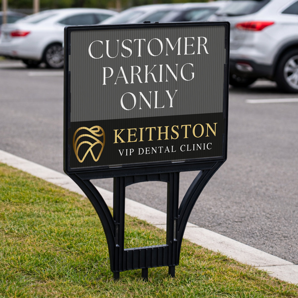 Real Estate Lawn Spike Sign & Custom Print Corflute Insert Board ...