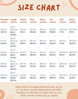 Size chart for children's bathrobe with measurements in centimeters and inches.