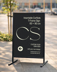 T-Frame Sign & Custom Print Corflute Insert, Poster Footpath Sign, Real Estate, Outdoor Sidewalk Advertising Board, Cafe, Business Signage