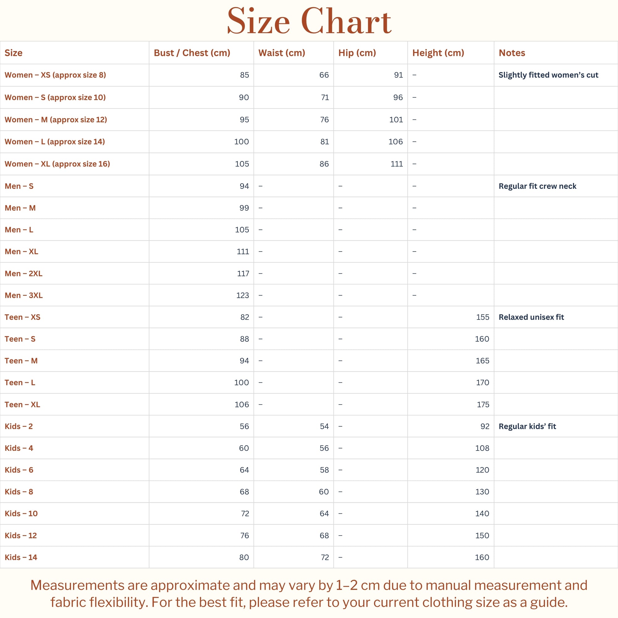 White_Tshirt_Size_Chart