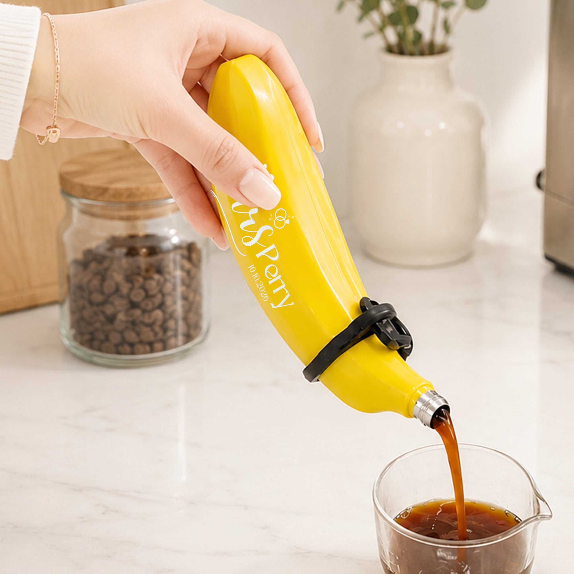 Banana shaped hip flask novelty funny gift for him