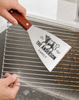 BBQ grill scraper cleaning grill grate bristle free
