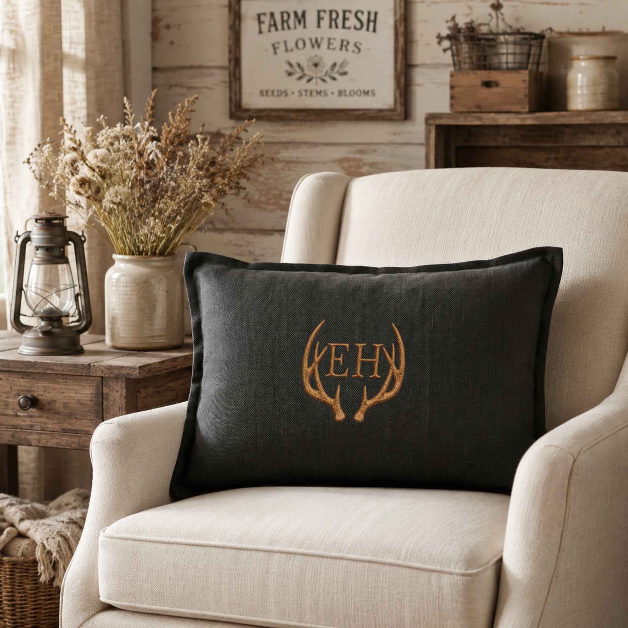Custom embroidered textured rectangular lumbar throw pillowcase recycled polyester